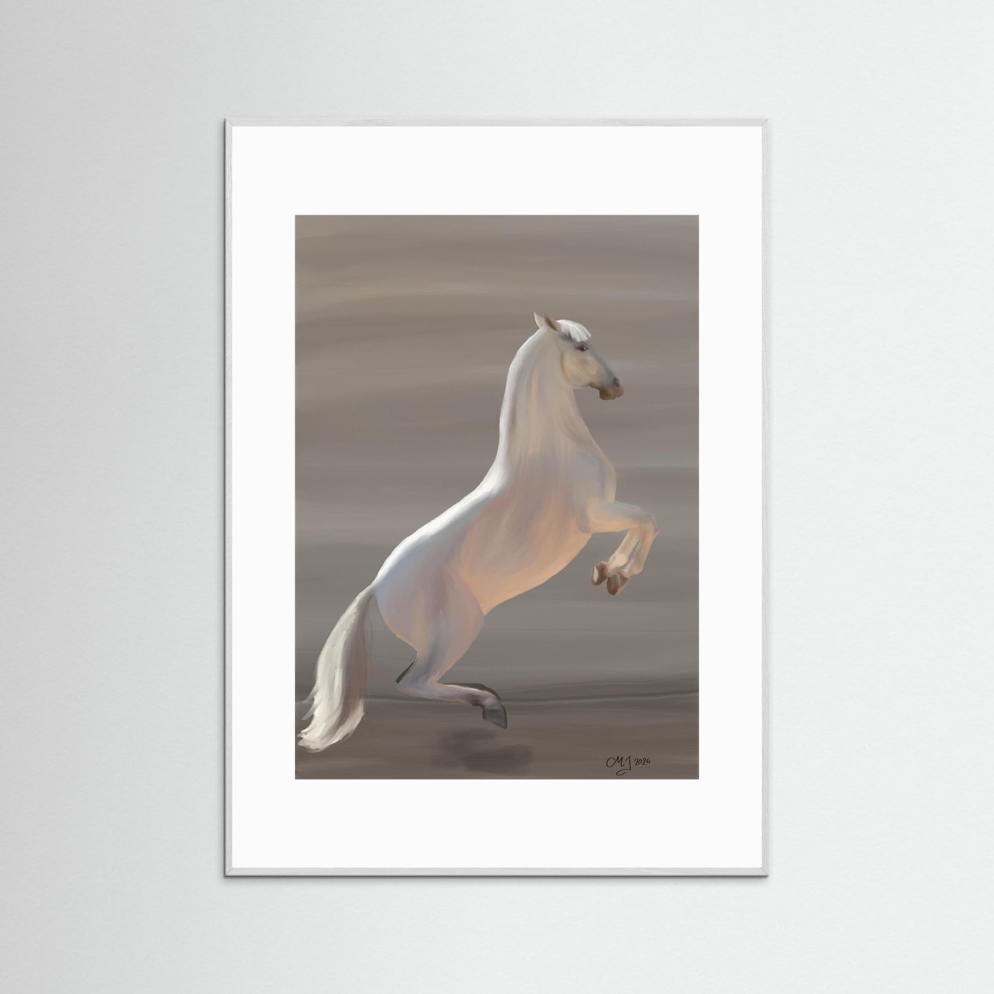 Study in Classical Movement — Courbette | Fine Art Paper Print