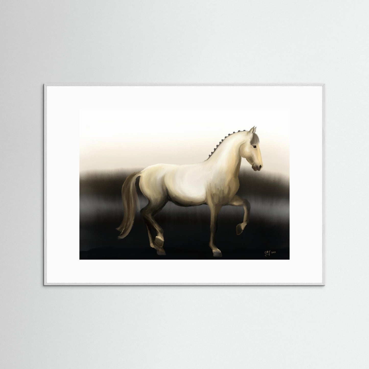 Study in Classical Movement — Piaffe | Fine Art Paper Print