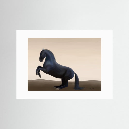 Study in Classical Movement — Levade | Fine Art Paper Print