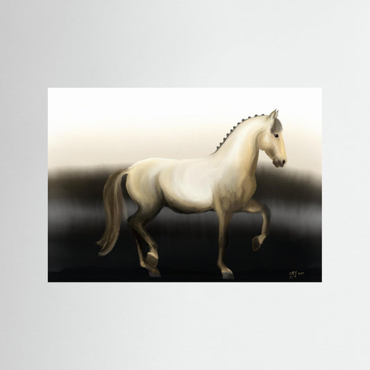 Study in Classical Movement — Piaffe | Fine Art Paper Print