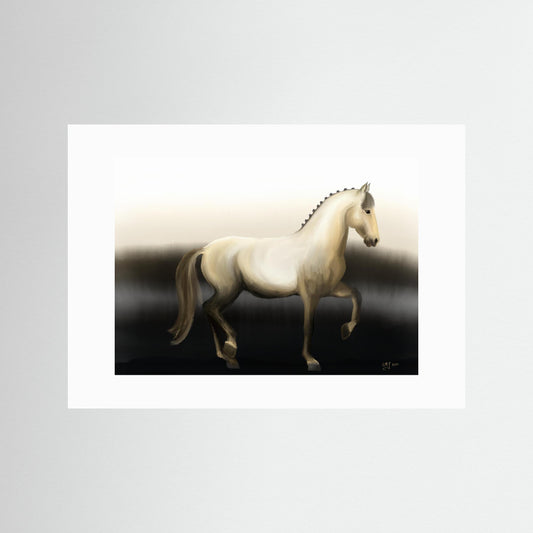 Study in Classical Movement — Piaffe | Fine Art Paper Print