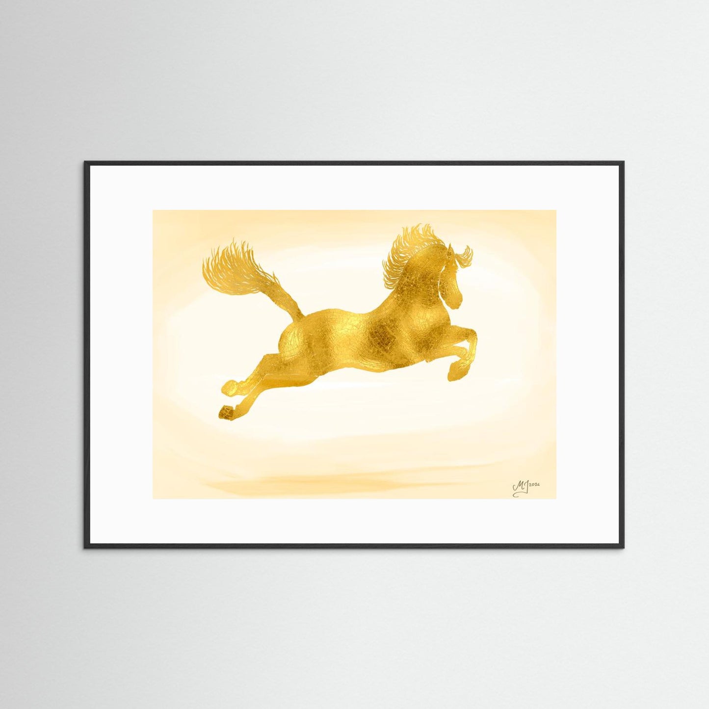Study in Classical Movement — Capriole | Fine Art Paper Print