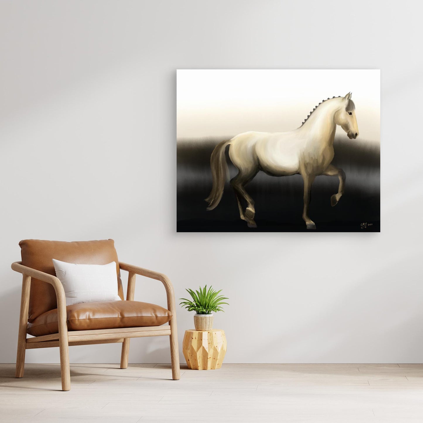 Study in Classical Movement — Piaffe | Canvas